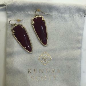 Kendra Scott Skylar Earrings Maroon